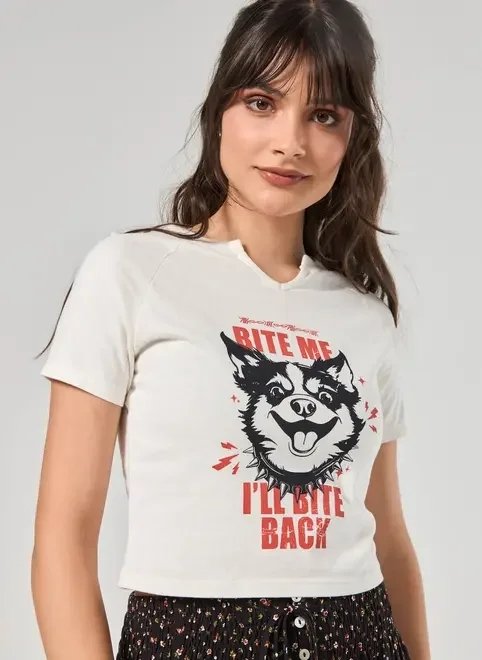 blusa raglan estampa doguinho blusa raglan estampa doguinho