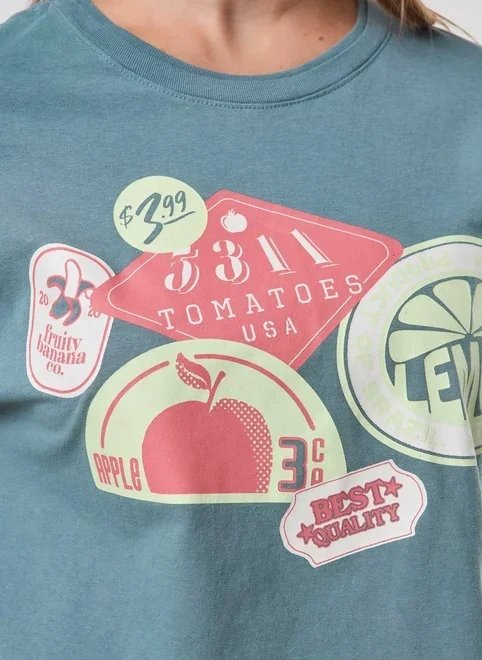 camiseta cropped verde frutinhas camiseta cropped verde frutinhas