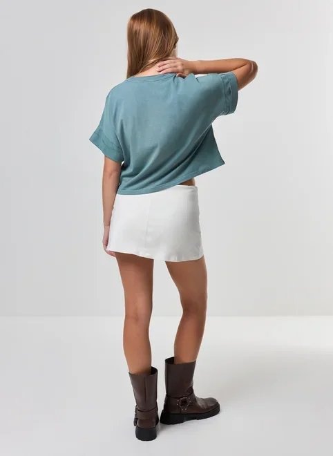 camiseta cropped verde frutinhas camiseta cropped verde frutinhas