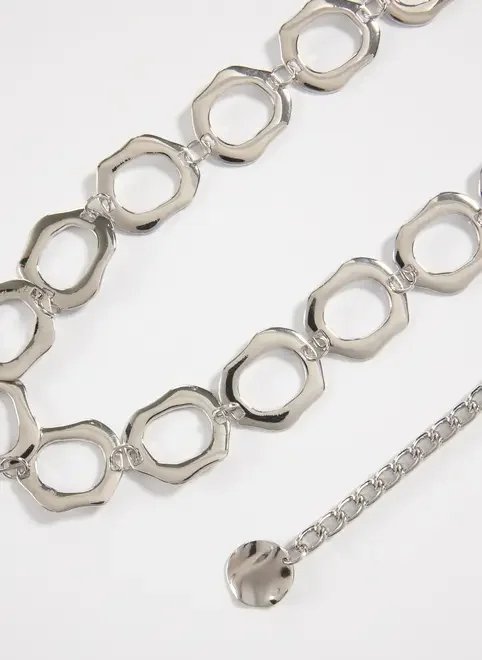 cinto bodychain elos prateados cinto bodychain elos prateados