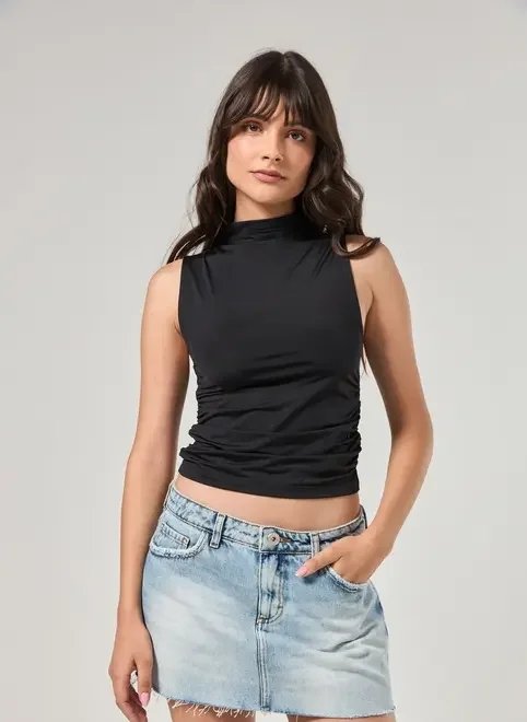 regata poliamida gola alta regata poliamida gola alta