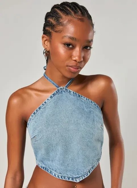 cropped jeans frente única cropped jeans frente única