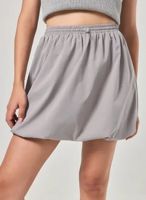 saia cinza balonê saia cinza balonê