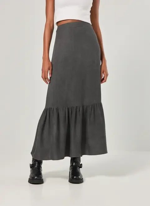 saia longa preta estonada saia longa preta estonada