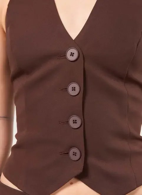 colete frente única alfaiataria colete frente única alfaiataria