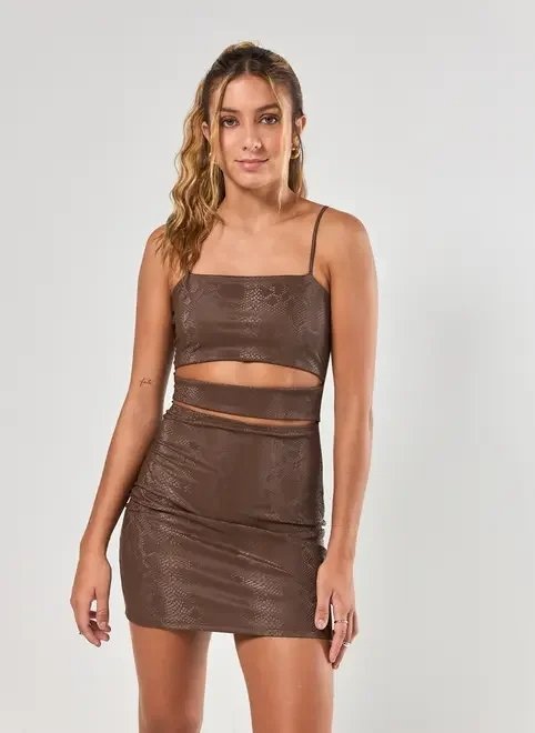 vestido tubinho marrom textura cobra vestido tubinho marrom textura cobra