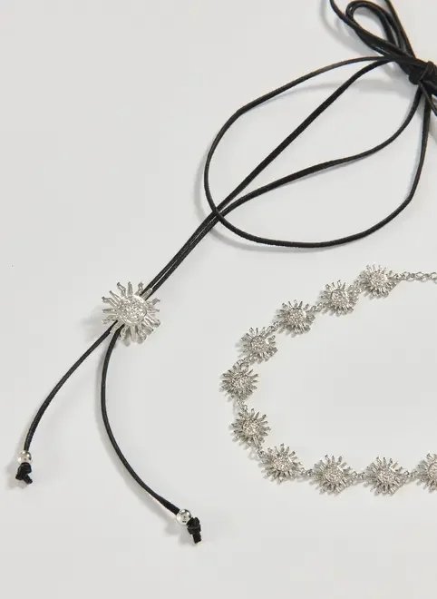 conjunto choker e gravatinha sol conjunto choker e gravatinha sol