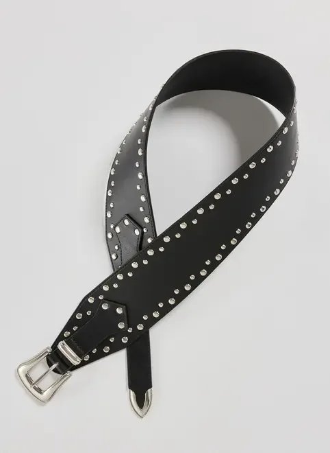 cinto preto largo com tachas cinto preto largo com tachas