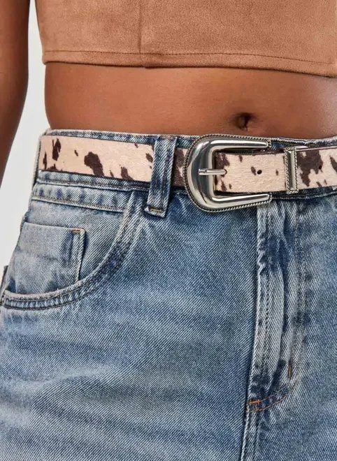 cinto estampado vaquinha cinto estampado vaquinha