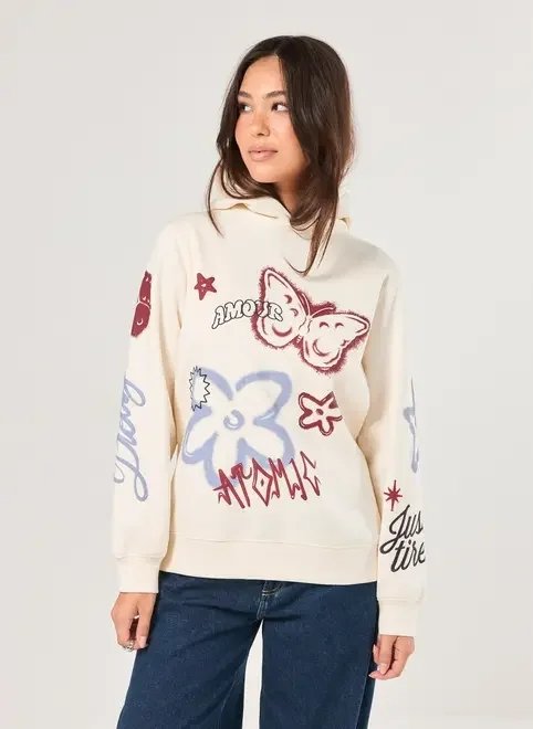 moletom oversized off-white grafite moletom oversized off-white grafite