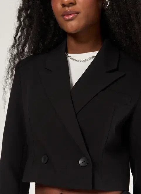 blazer cropped preto blazer cropped preto