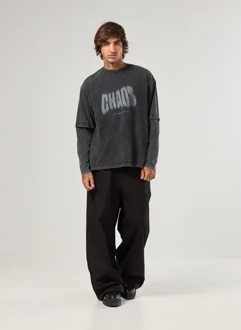 camiseta manga longa comfort estonada chaos camiseta manga longa comfort estonada chaos