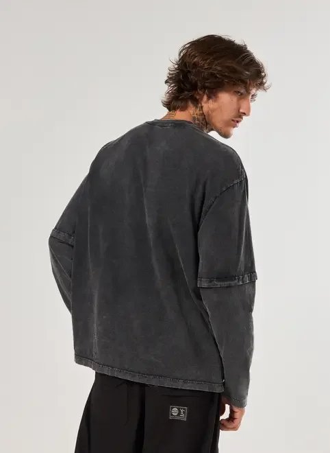 camiseta manga longa comfort estonada chaos camiseta manga longa comfort estonada chaos