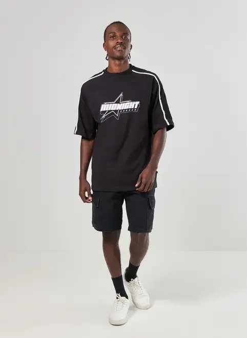 camiseta oversized preta midnight camiseta oversized preta midnight