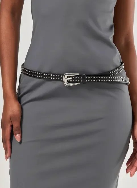 cinto western poliuretano preto studs cinto western poliuretano preto studs