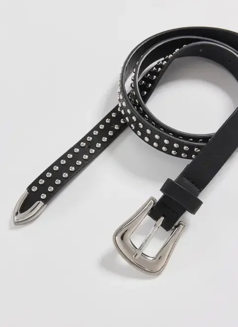 cinto western poliuretano preto studs cinto western poliuretano preto studs