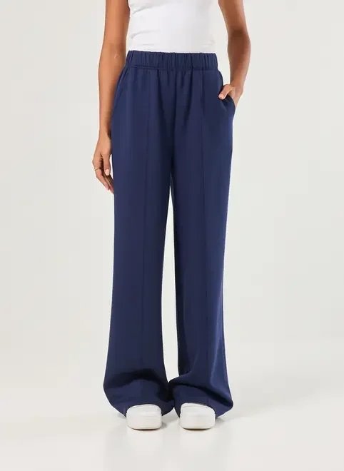 calça moletom reta marinho calça moletom reta marinho