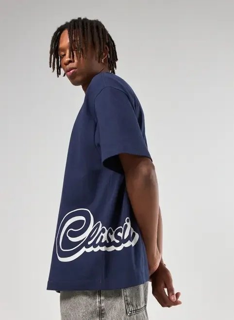 camiseta marinho box estampa lateral camiseta marinho box estampa lateral