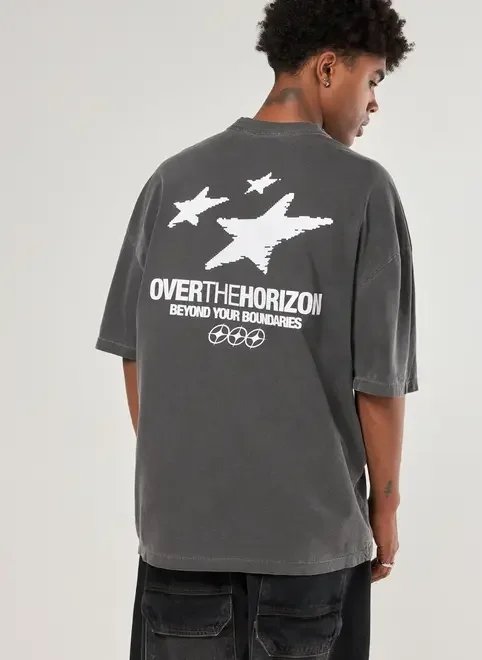 camiseta oversized estonada horizon camiseta oversized estonada horizon