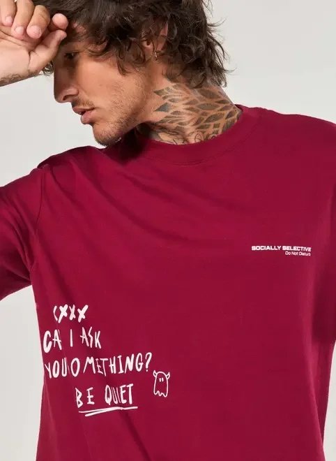 camiseta bordô comfort malhão grafite camiseta bordô comfort malhão grafite