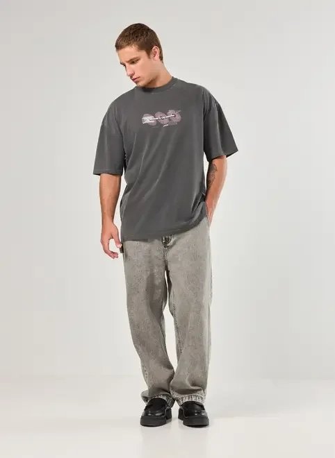 camiseta preta oversized estonada unknown camiseta preta oversized estonada unknown