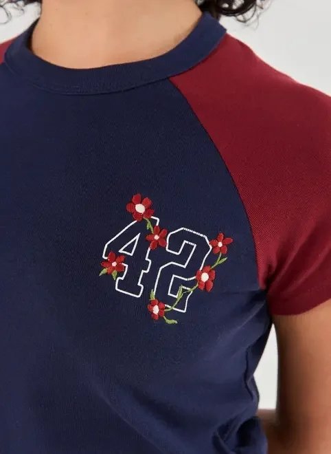 blusa raglan marinho number blusa raglan marinho number