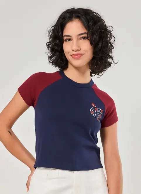 blusa raglan marinho number blusa raglan marinho number