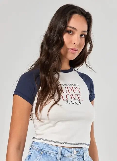 mini tee raglan puppy mini tee raglan puppy