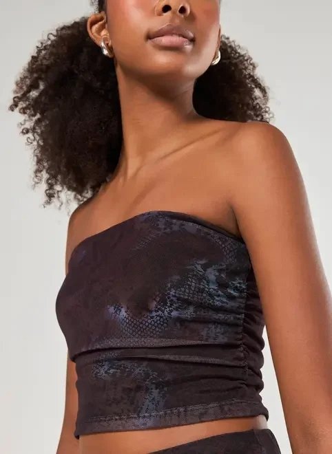tube top tule estampado tube top tule estampado