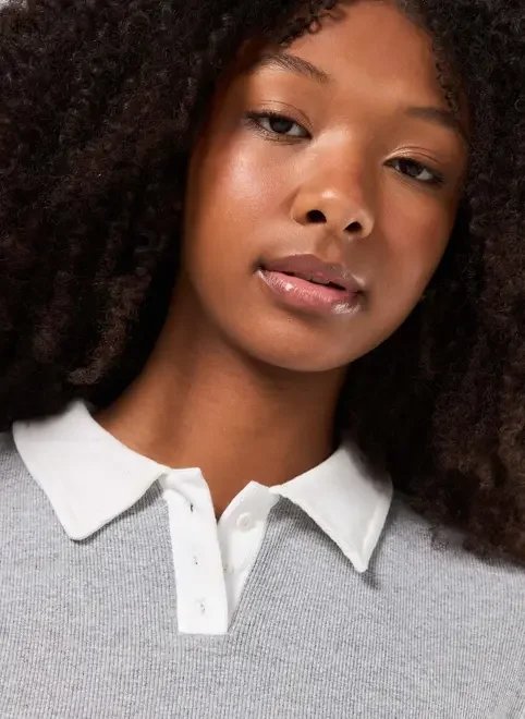 cropped polo ribana cropped polo ribana