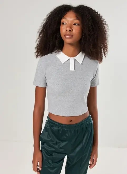 cropped polo ribana cropped polo ribana