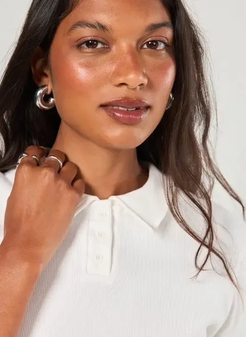 cropped polo ribana cropped polo ribana