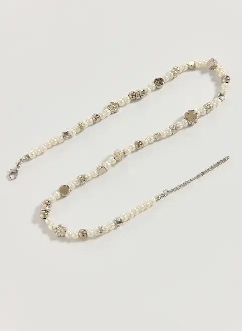 colar pérolas artificiais e miçangas fun colar pérolas artificiais e miçangas fun