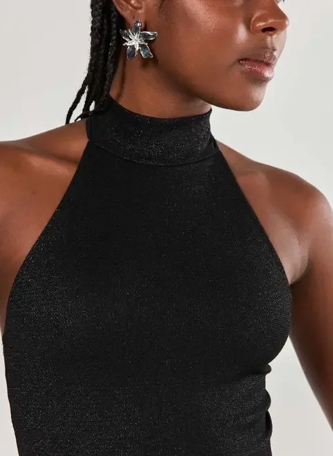 blusa cropped frente única com brilho blusa cropped frente única com brilho