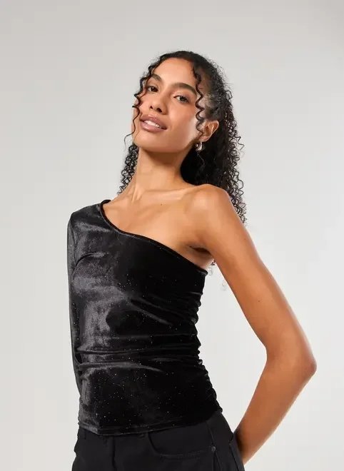 cropped manga longa veludo brilhante cropped manga longa veludo brilhante