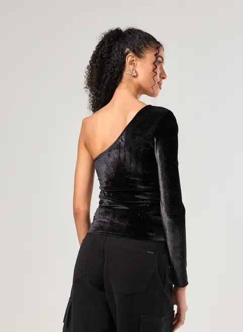 cropped manga longa veludo brilhante cropped manga longa veludo brilhante