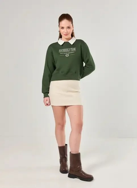 moletom verde com golinha college moletom verde com golinha college