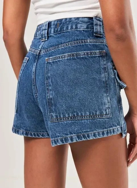 short jeans mom bolsos alongados short jeans mom bolsos alongados