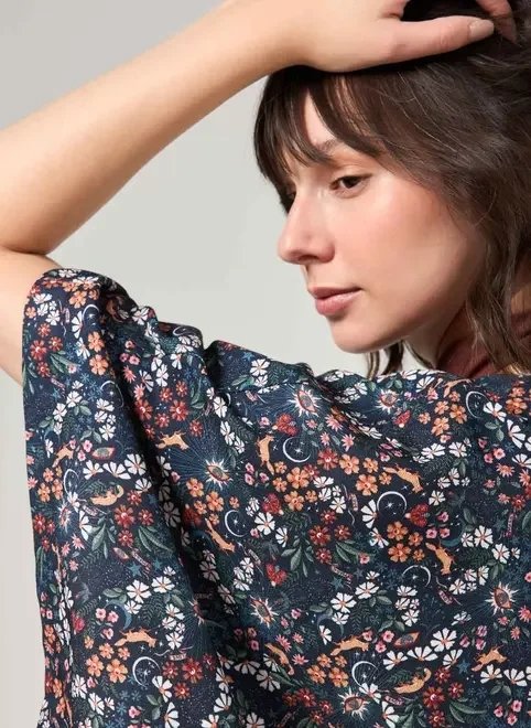 kimono estampado raposa mística kimono estampado raposa mística