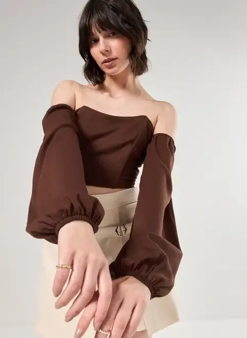 cropped corsetado ciganinha cropped corsetado ciganinha