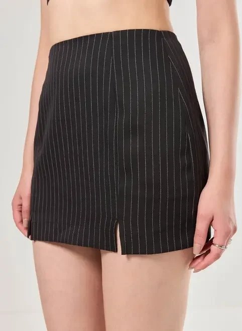 saia curta risca de giz saia curta risca de giz