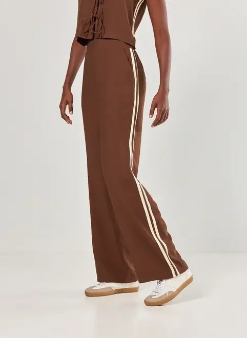 calça reta listra lateral calça reta listra lateral