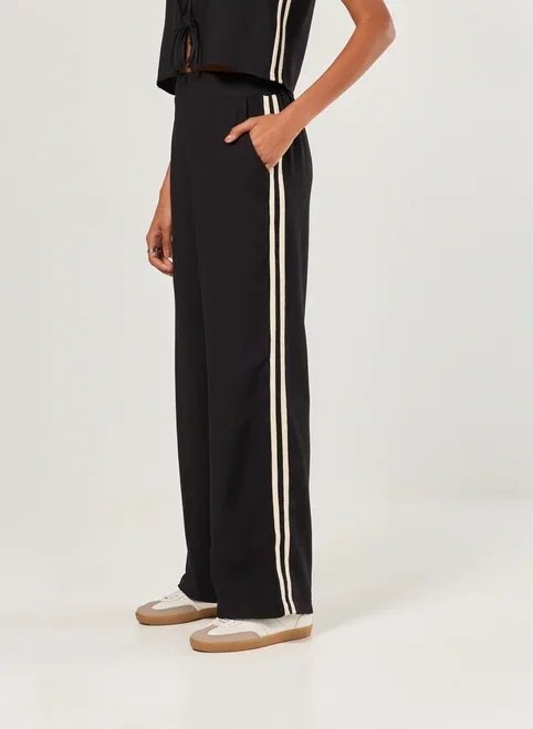 calça reta listra lateral calça reta listra lateral