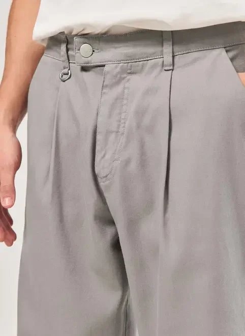 calça sarja cinza alfaiataria calça sarja cinza alfaiataria