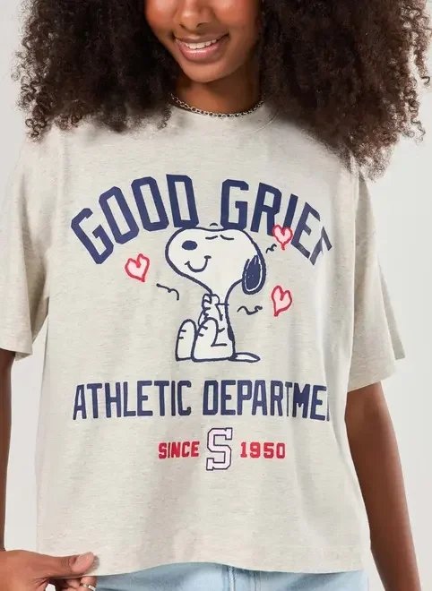 camiseta cinza box snoopy camiseta cinza box snoopy