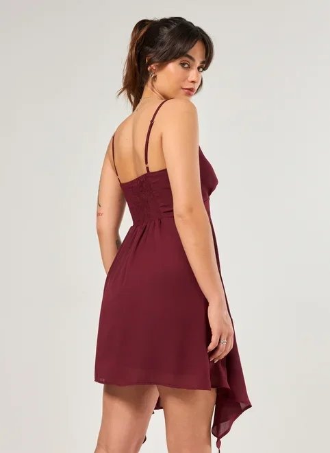 vestido curto com pontas vestido curto com pontas