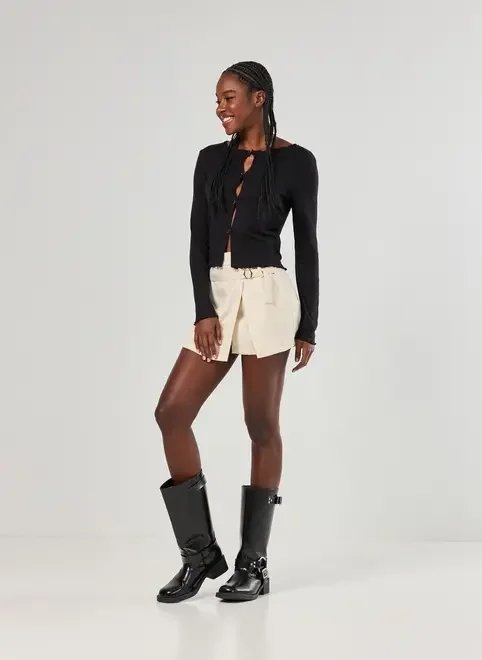 short saia com cintinho short saia com cintinho