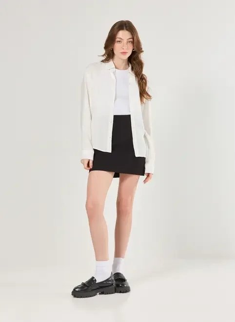 saia com short alfaiataria preta saia com short alfaiataria preta