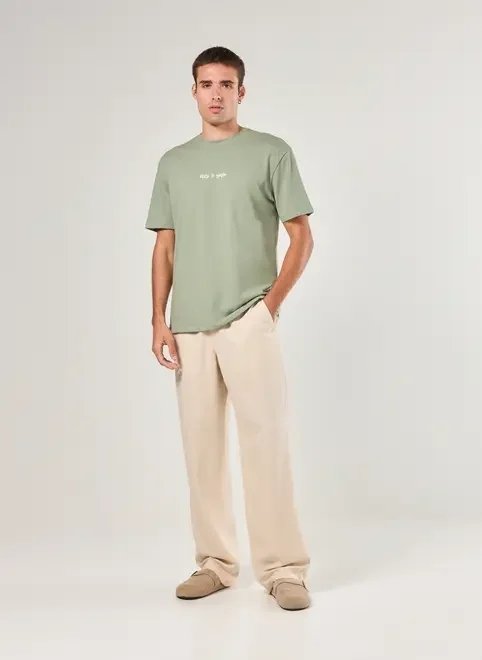 calça reta com linho calça reta com linho