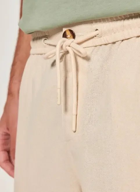 calça reta com linho calça reta com linho